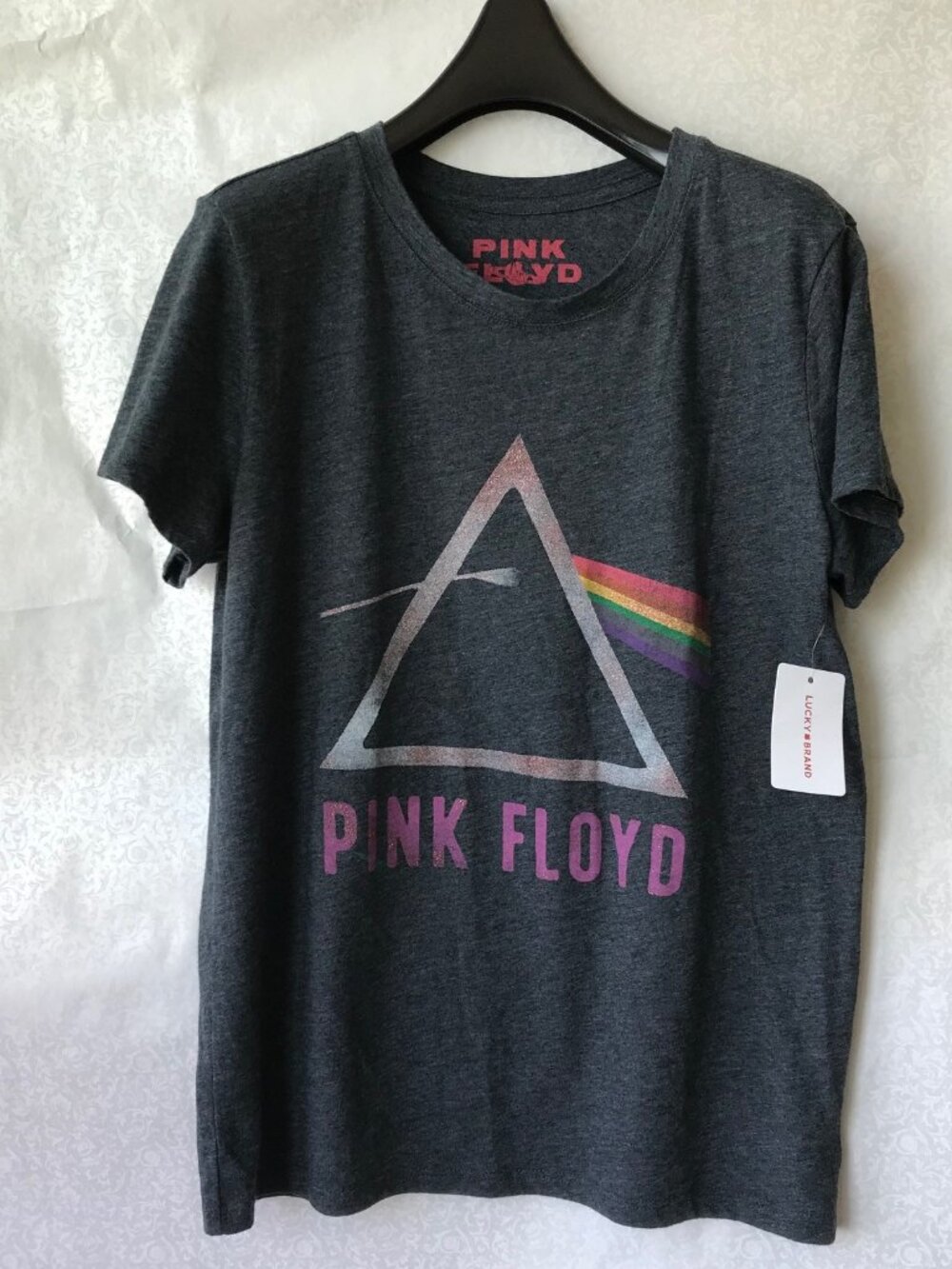 Lucky Brand Women's Pink Floyd T-Shirt Short Sleeve Size :  M